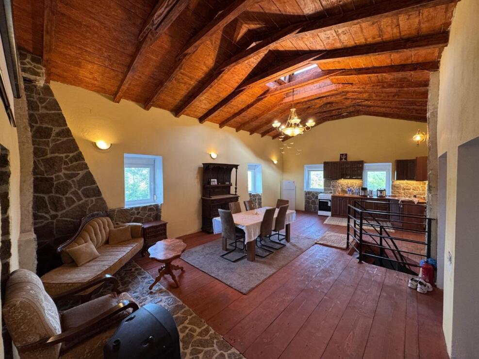 A restored 17th-century stone manor house, 208 m², on a 3700 m² plot near Budva, is for sale.