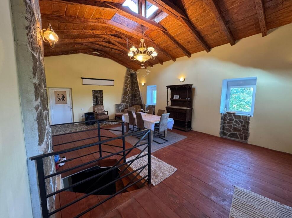 A restored 17th-century stone manor house, 208 m², on a 3700 m² plot near Budva, is for sale.