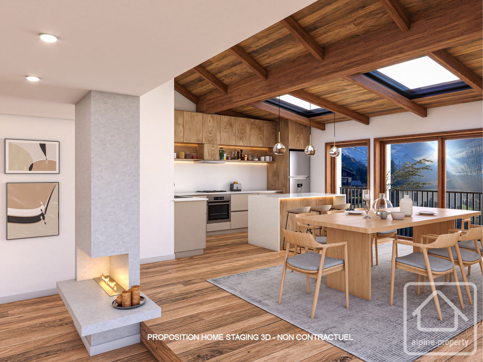 3 Bedroom Loft Apartment With Mont Blanc Views, Close To Chamonix Centre, Storage & Private Parking – CIELB