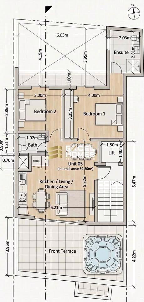 2 bedroom Penthouse in Marsascala, Malta – 68726