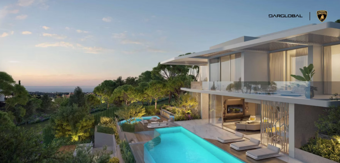 Tierra Viva Luxury Residential Complex – 50 Unique Villas, Costa Del Sol – Design inspired by the renowned supercar brand, Automobili Lamborghini.