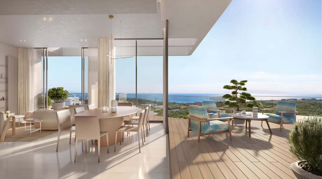 Marea with interiors by MISSONI – A Selection of Luxury 2, 3 and 4 Bedroom Freehold Residences – Casares – Costa del Sol