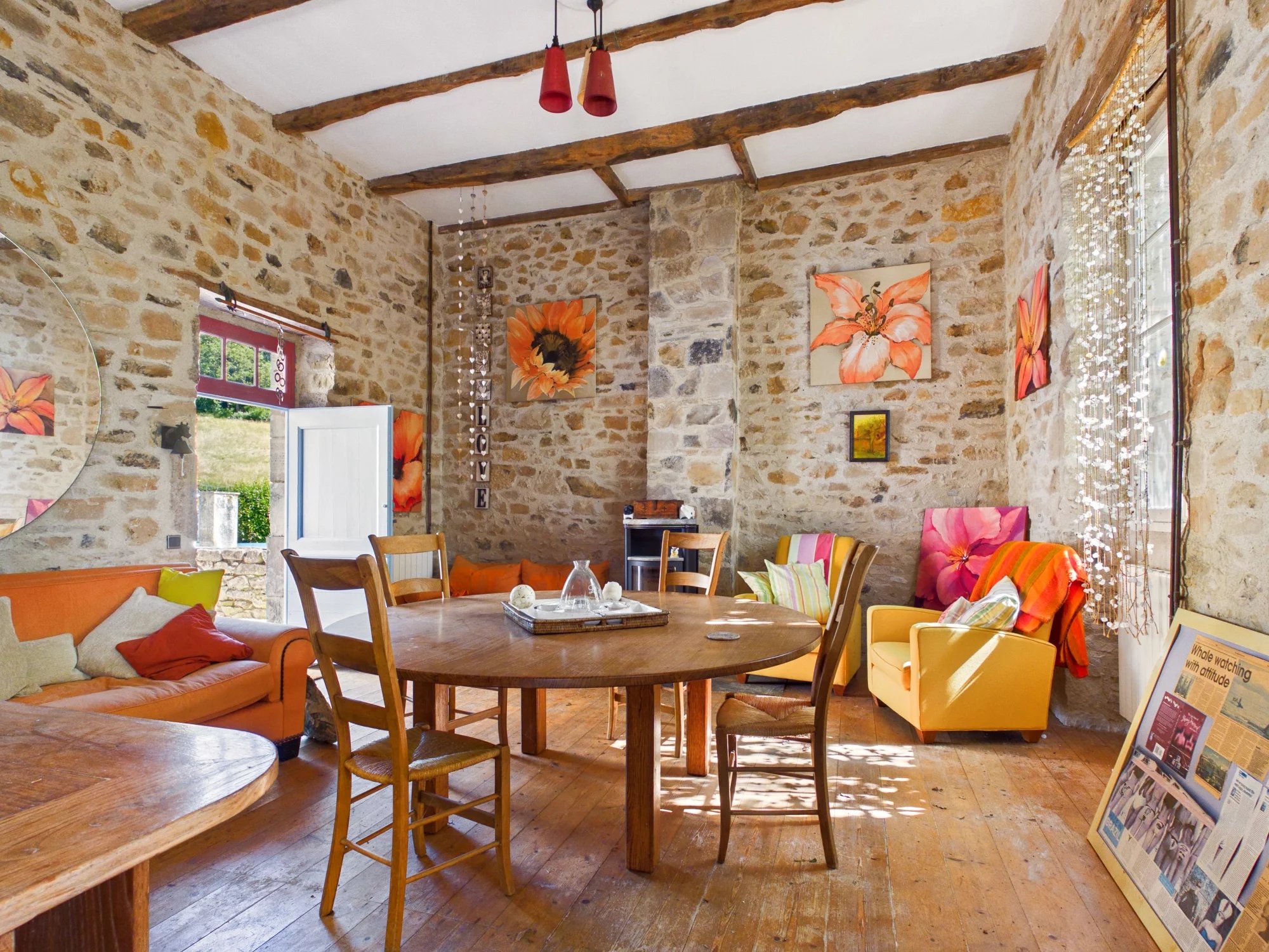 Stunning Restored Quercy Schoolhouse close to Najac, with Spacious Gîte and Pool, Midi-Pyrénées – France – BVI68989