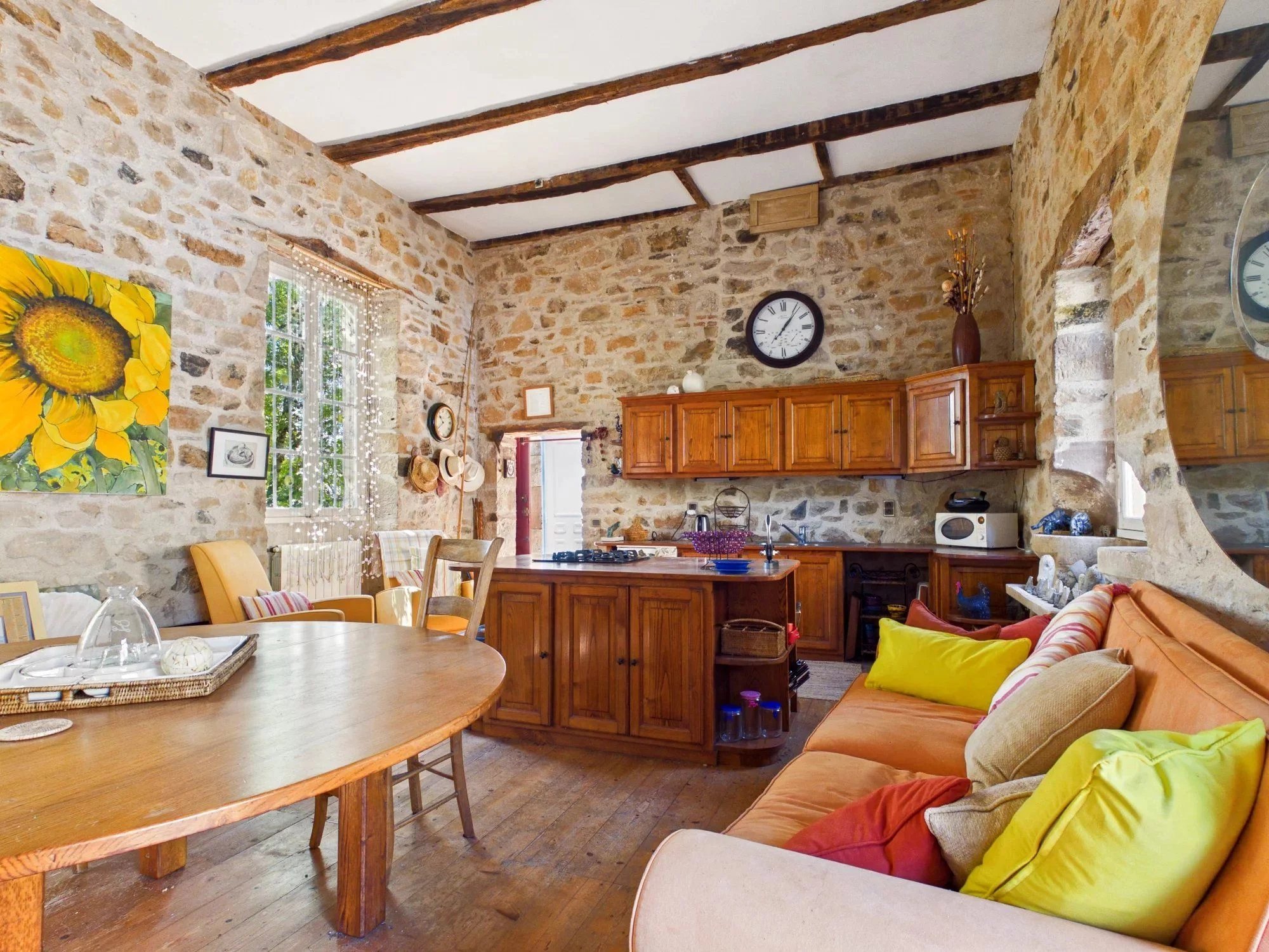 Stunning Restored Quercy Schoolhouse close to Najac, with Spacious Gîte and Pool, Midi-Pyrénées – France – BVI68989