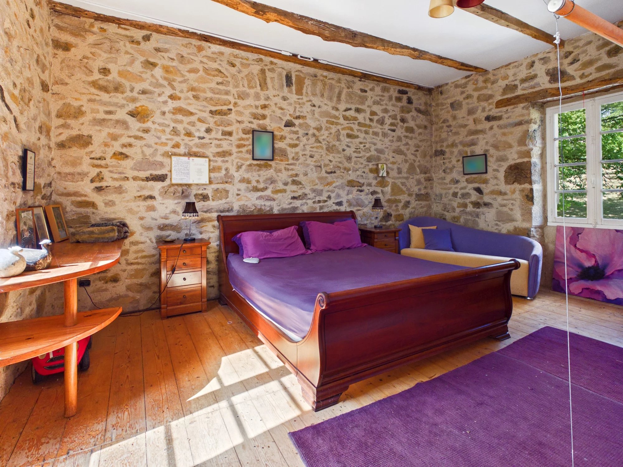 Stunning Restored Quercy Schoolhouse close to Najac, with Spacious Gîte and Pool, Midi-Pyrénées – France – BVI68989