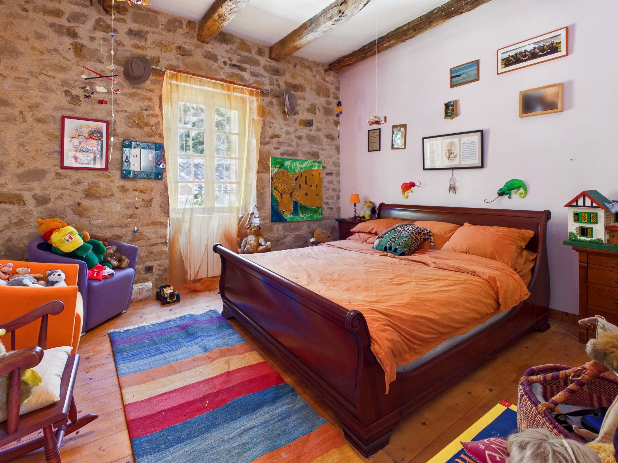 Stunning Restored Quercy Schoolhouse close to Najac, with Spacious Gîte and Pool, Midi-Pyrénées – France – BVI68989