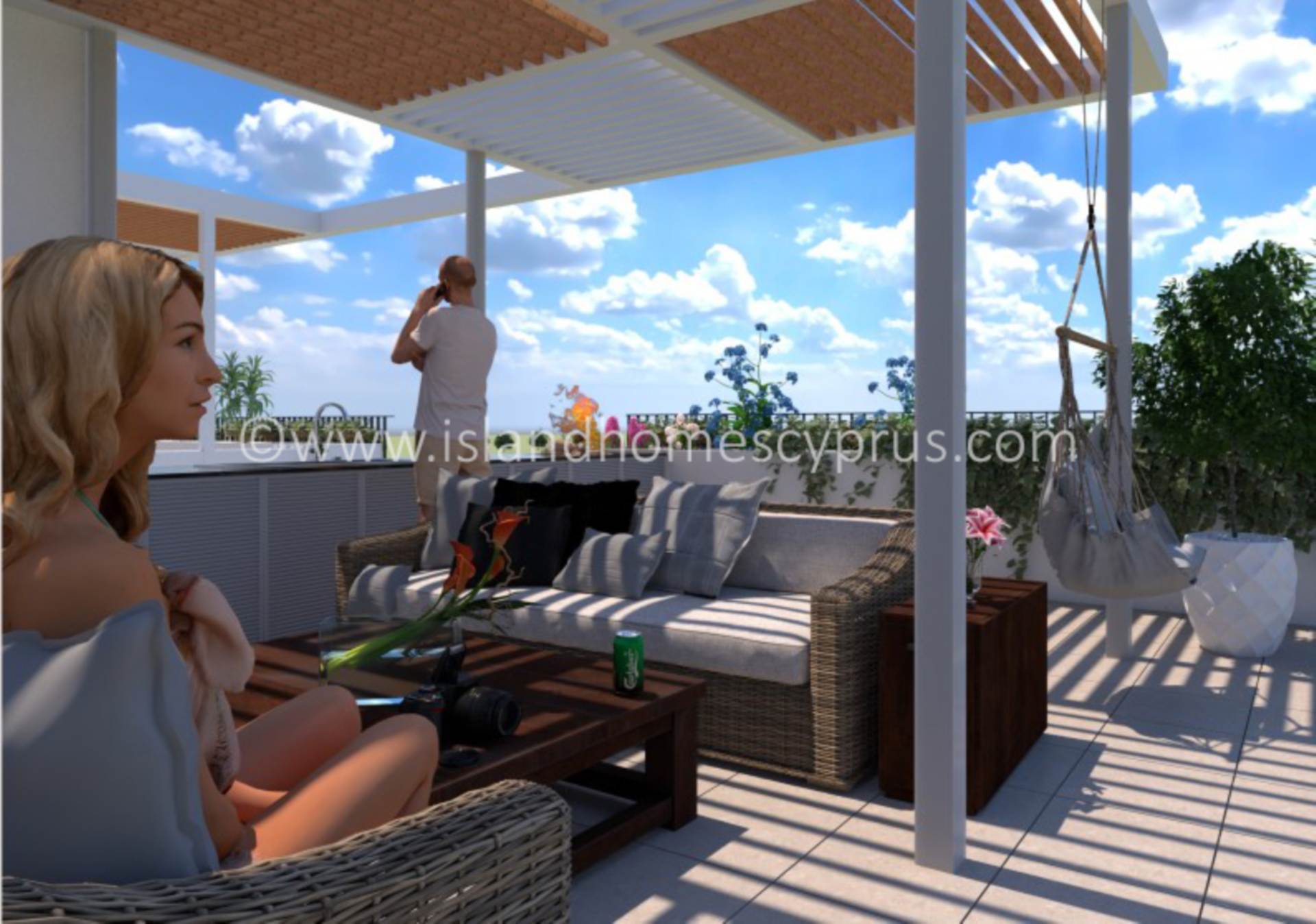 2 bedroom Apartment in Deryneia, Famagusta, Cyprus – SkD104dp