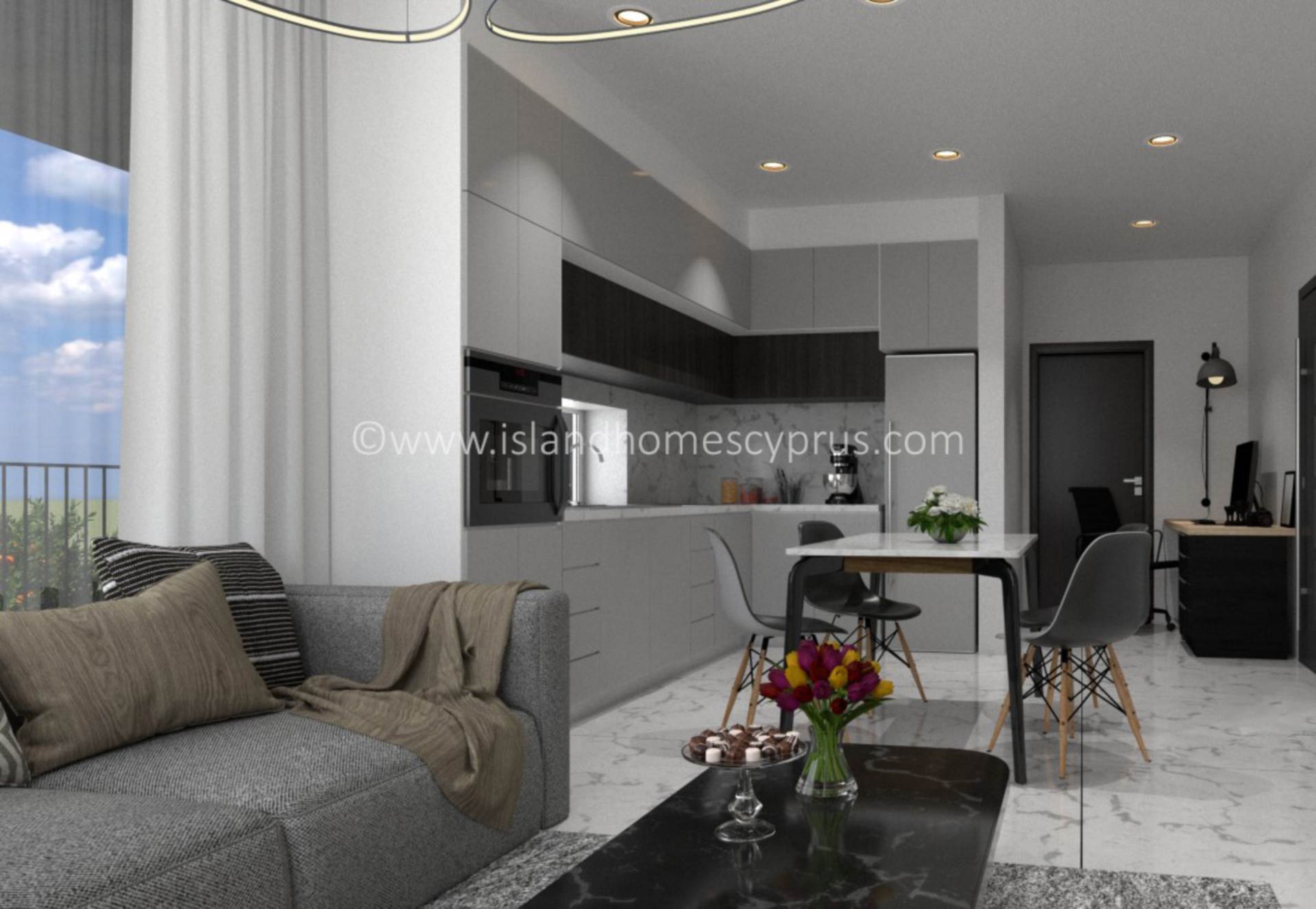 2 bedroom Apartment in Deryneia, Famagusta, Cyprus – SkD104dp