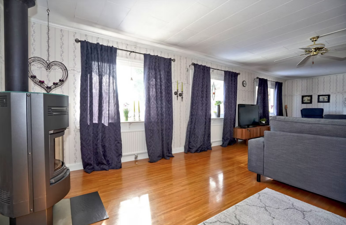 Tranquil Swedish Lifestyle Home with Sauna – Fully furnished – Morjärv- Norrbotten County – €41,000