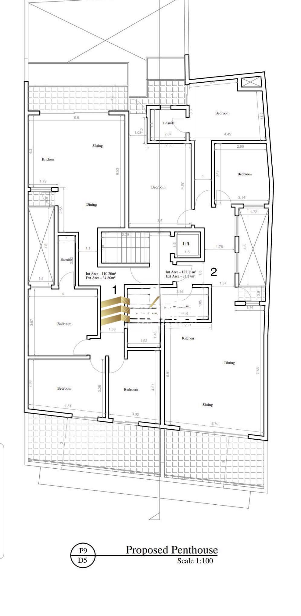 3 bedroom Penthouse in Pieta, Malta – 68835