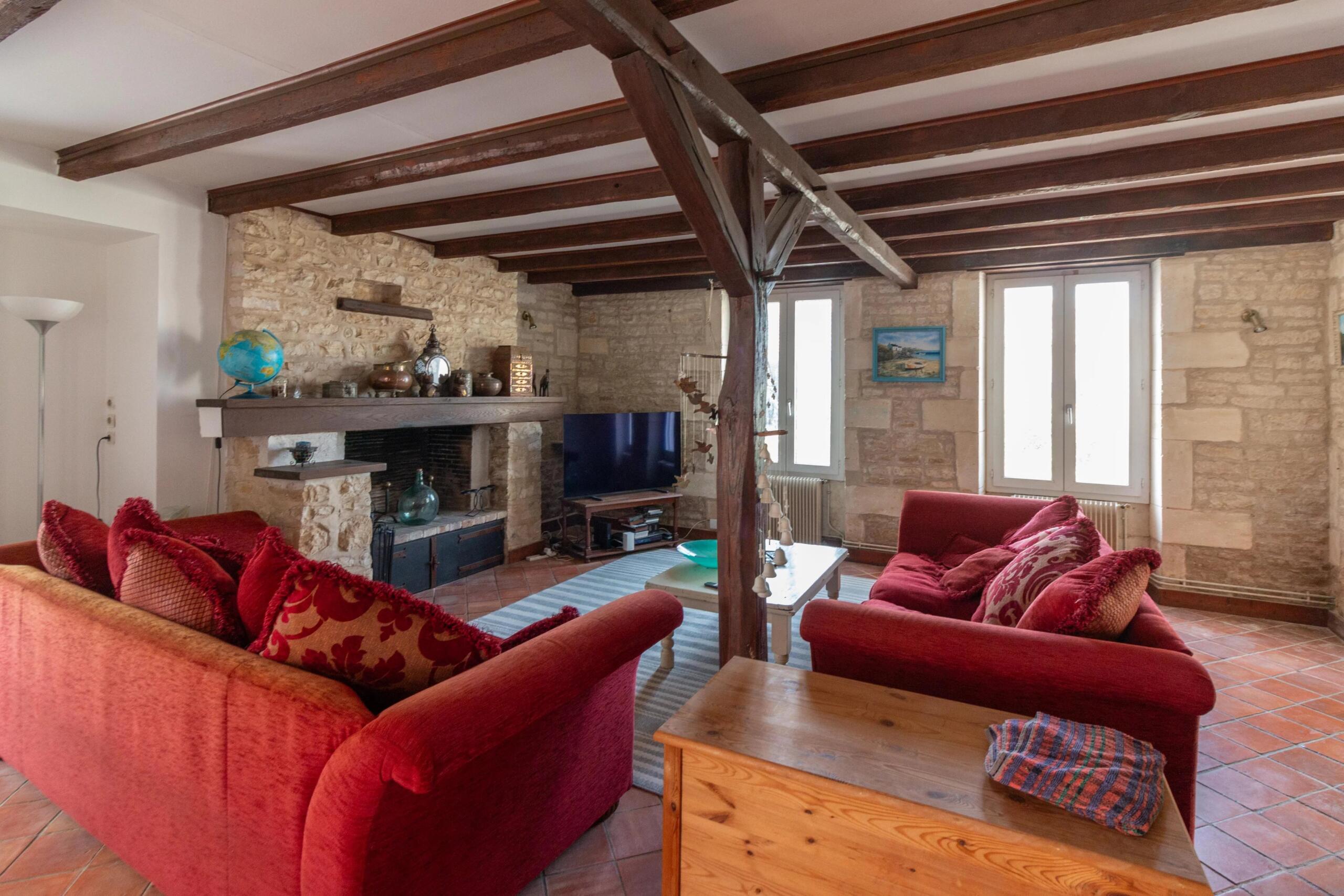 Spacious stone house with pool and outbuilding, Poitou-Charentes – France – BVI82955