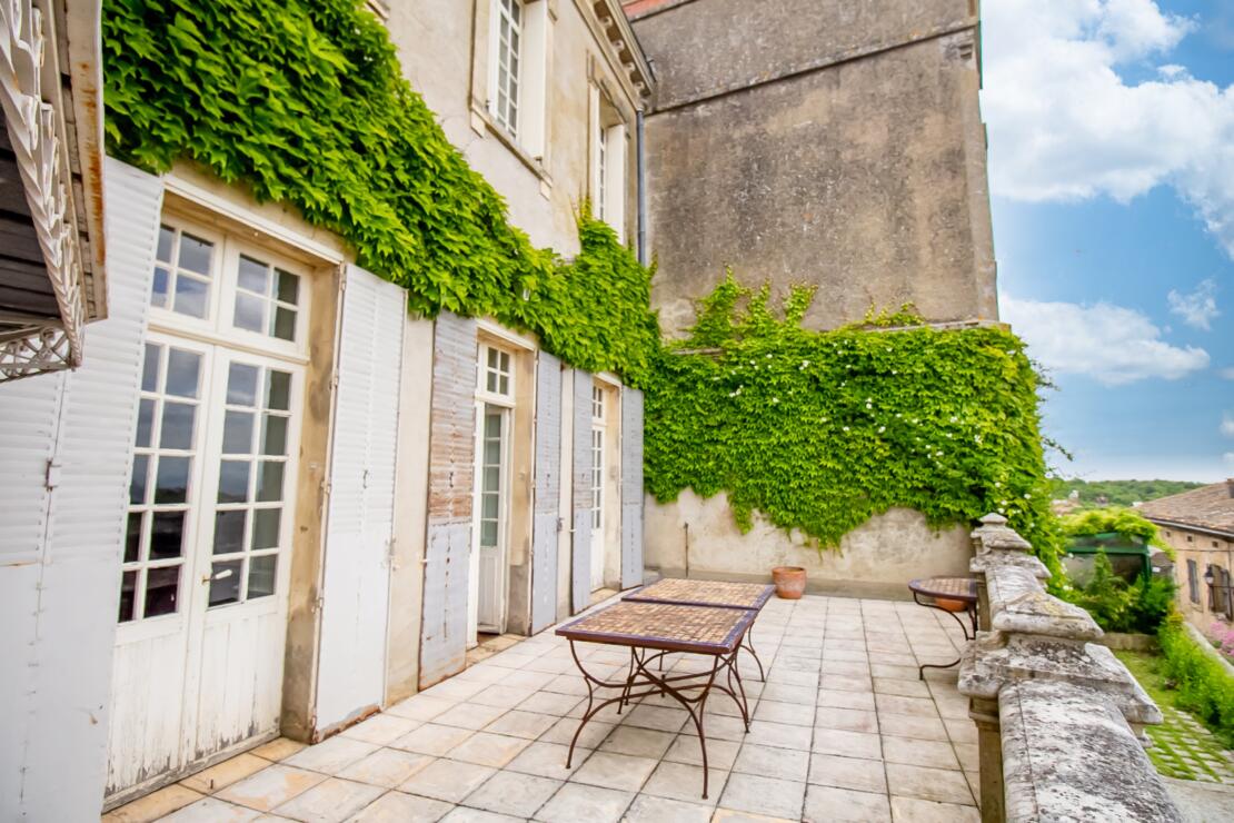 Beautiful chateau for sale with a pool, modern comforts and original historic features