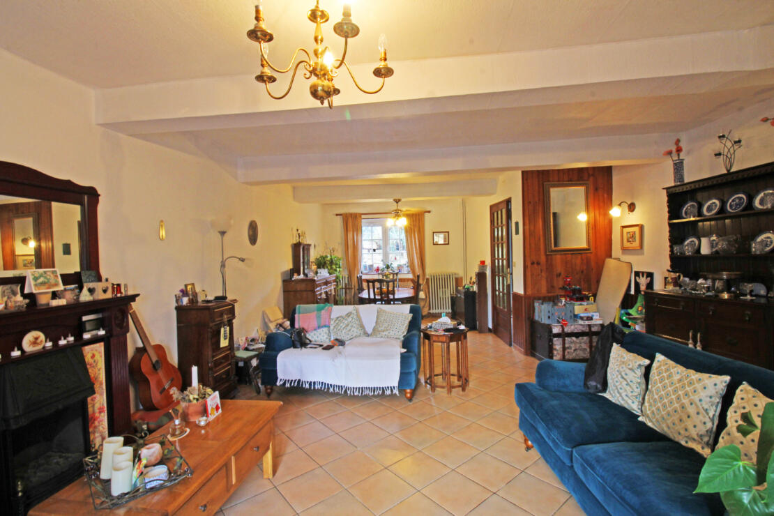 Charming, comfortable, stone village house with front garden and spacious rear terrace near Castelnaudary