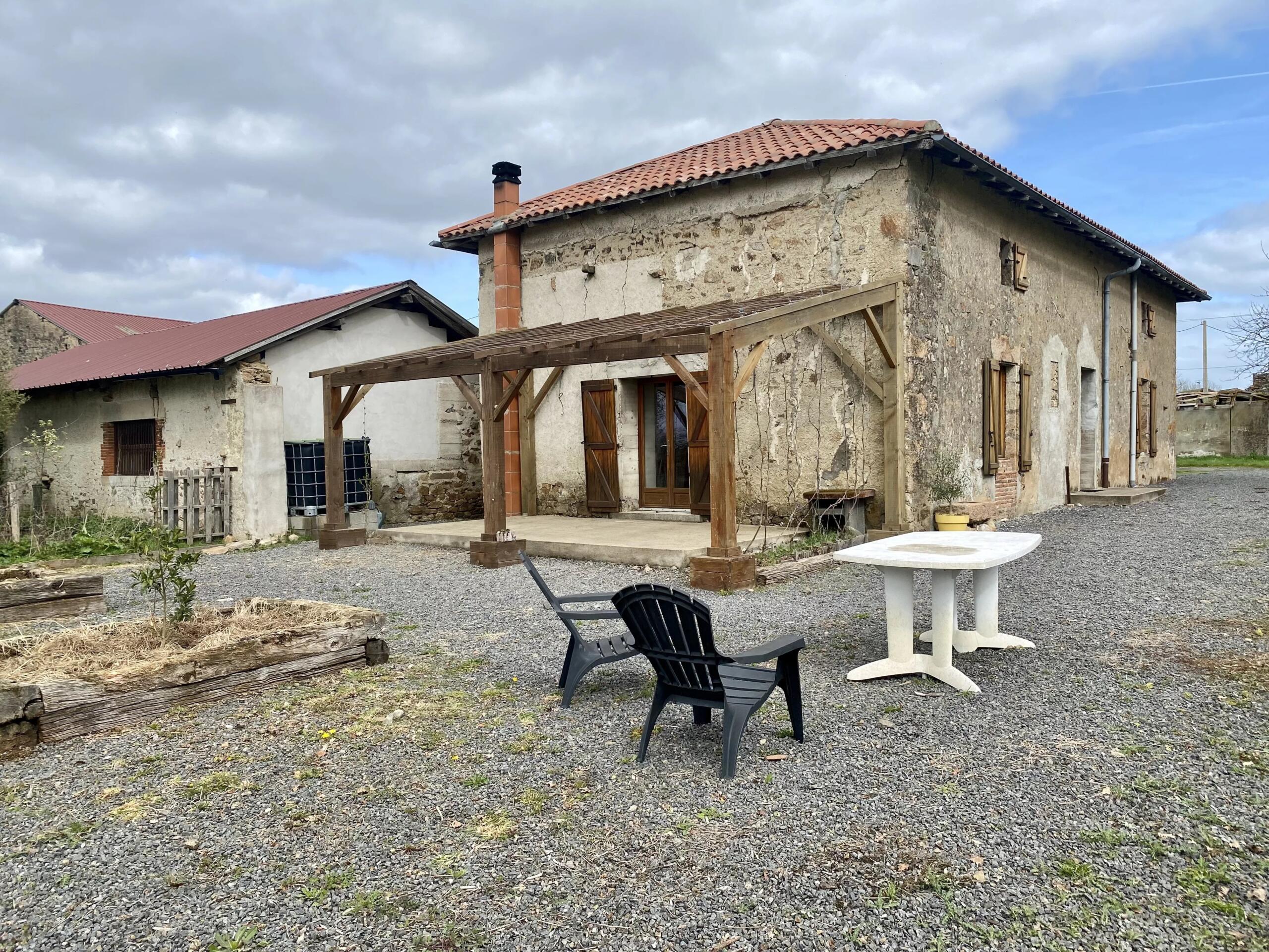 Characterful Renovated Farmhouse with Large Barn, Outbuildings, Pond and Over 9.6 Hectares of Land, Limousin – France – BVI84841