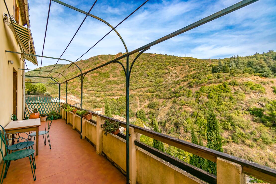 Character Home with Terraces, Garden & Spectacular Views in the Heart of Lastours