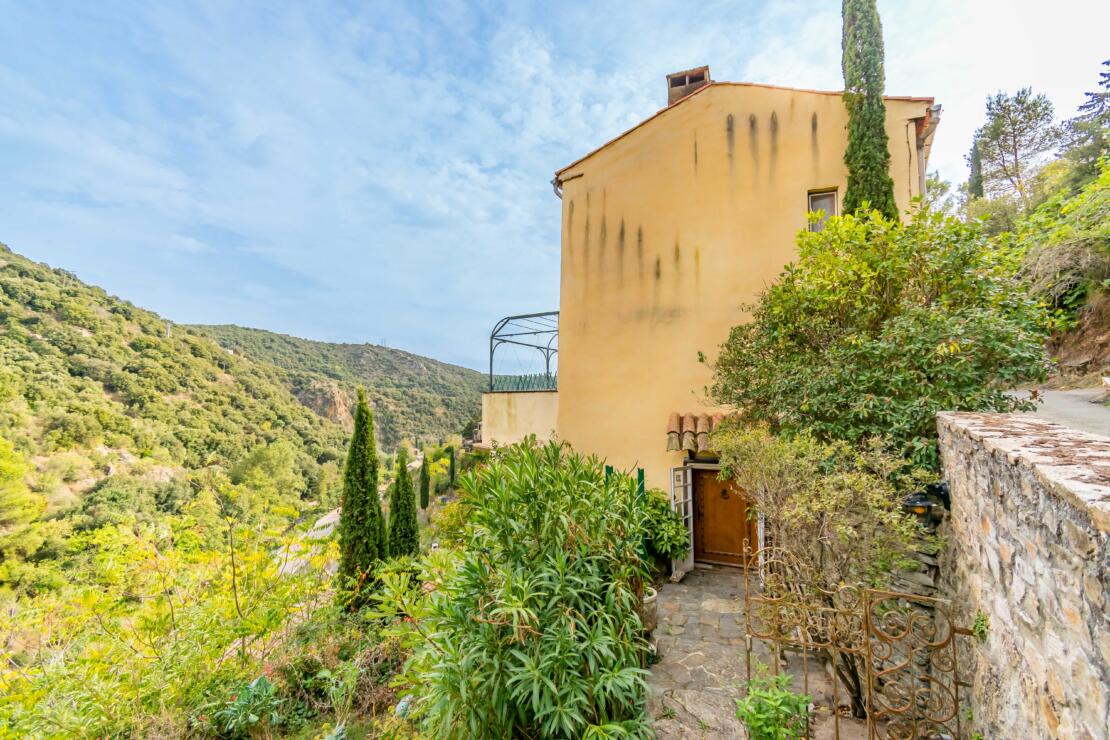 Character Home with Terraces, Garden & Spectacular Views in the Heart of Lastours
