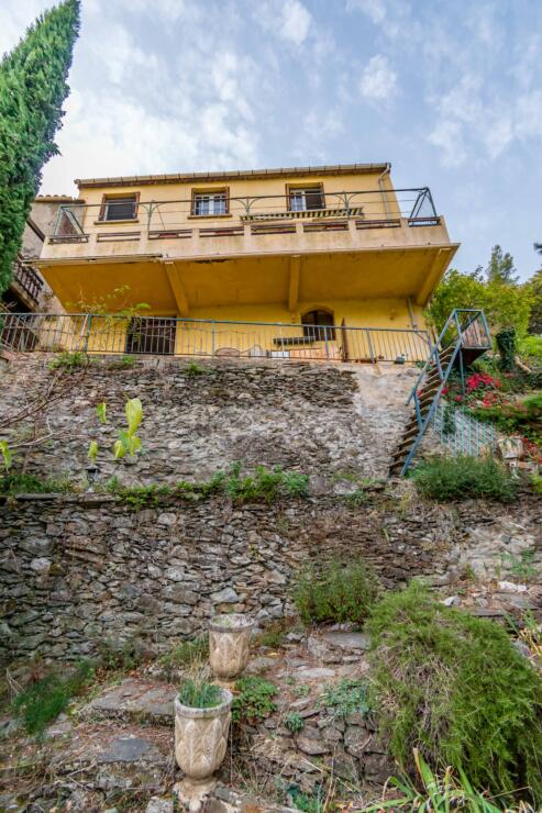 Character Home with Terraces, Garden & Spectacular Views in the Heart of Lastours
