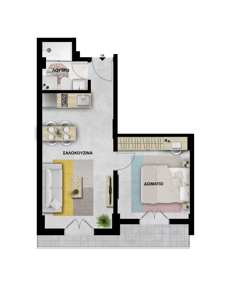 1 bedroom Flat in Center Of Thessaloniki, Thessaloniki – Municipality, Greece – GDOMV3