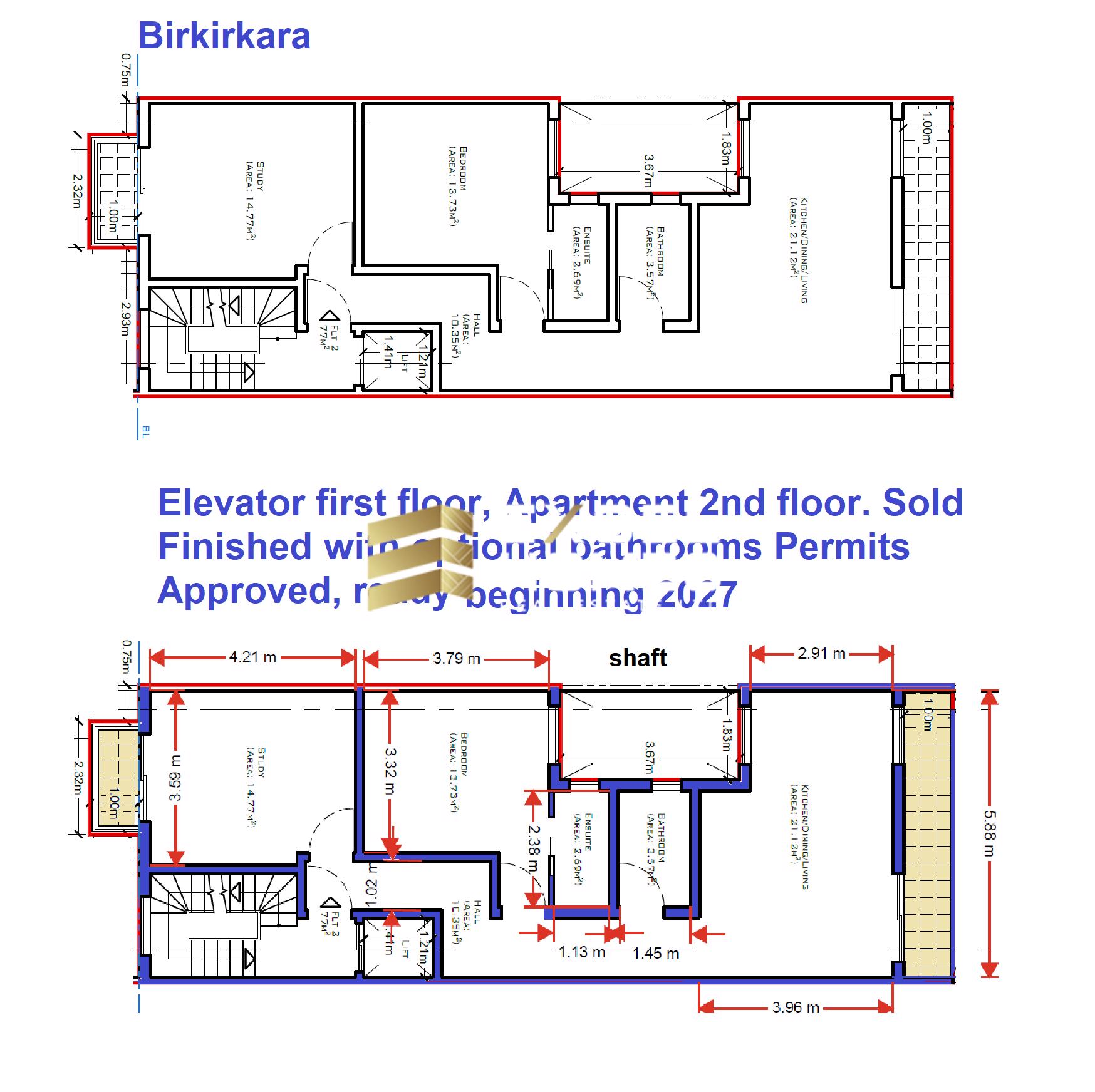 2 bedroom Apartment in Birkirkara, Malta – 68997