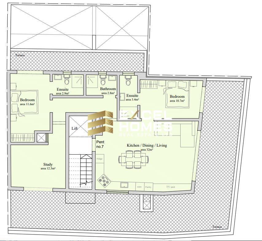 3 bedroom Penthouse in Sannat, Malta – 68993