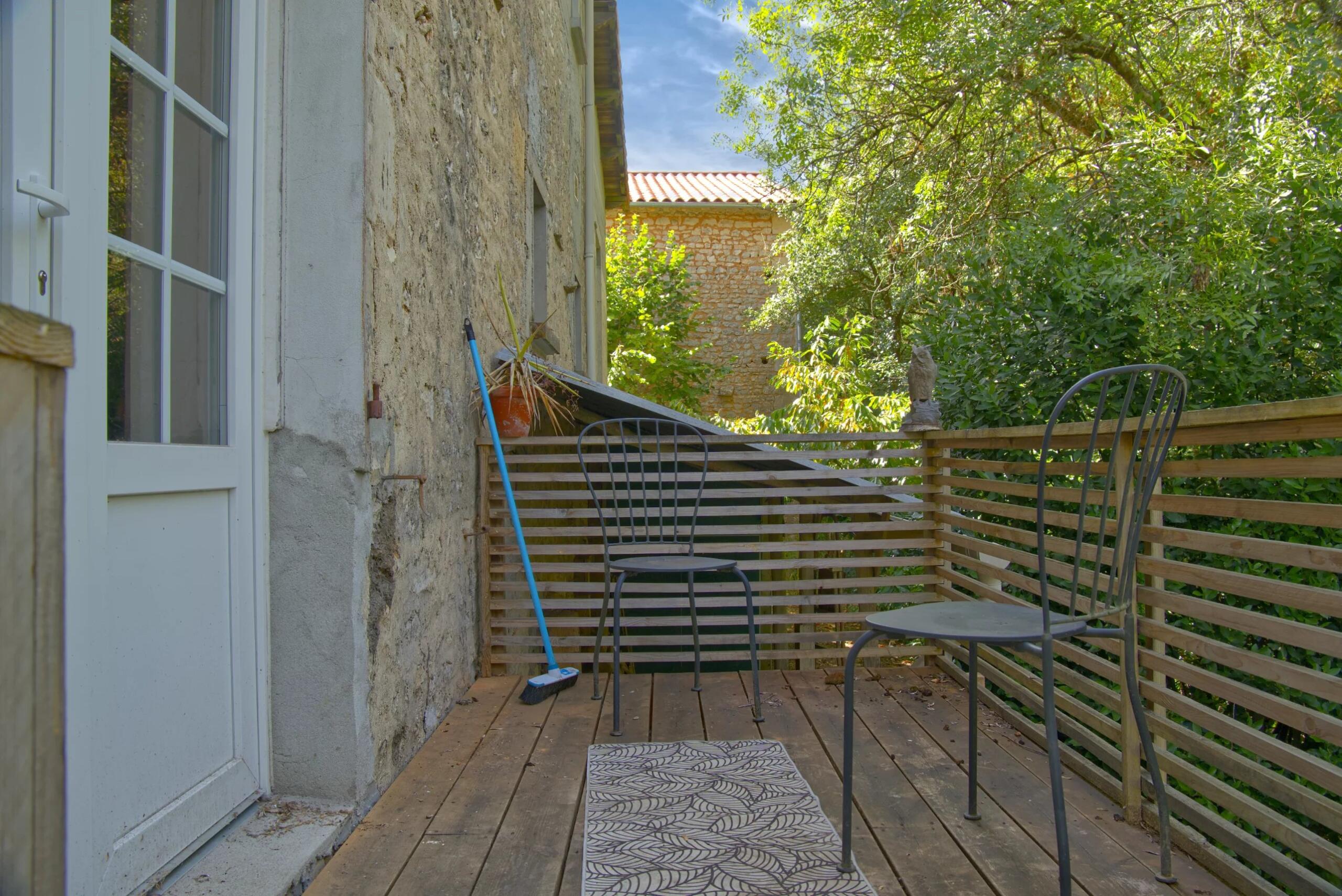 Village house to finish renovating with river frontage in lovely village with a bar, Poitou-Charentes – France – BVI85805
