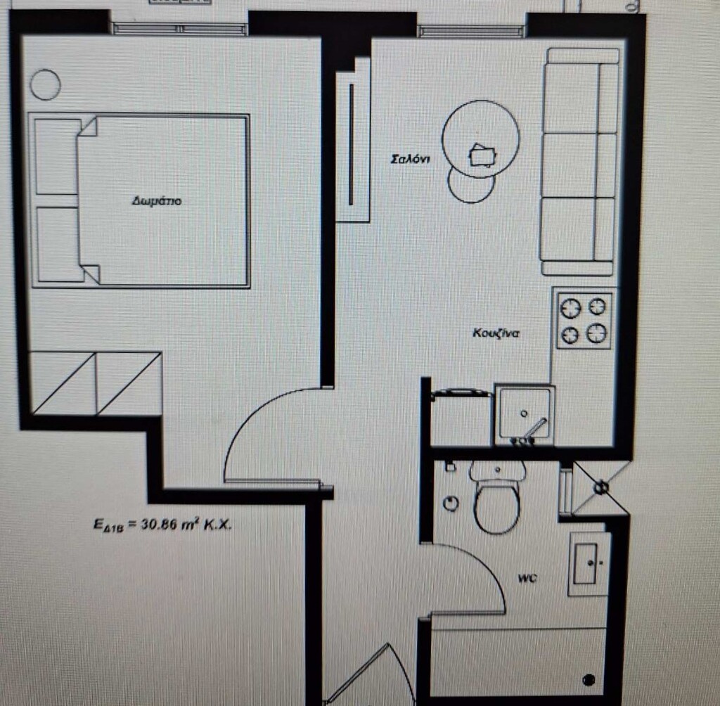 1 bedroom Flat in Xirokrini – Panagia Faneromeni, Thessaloniki – Municipality, Greece – 64155