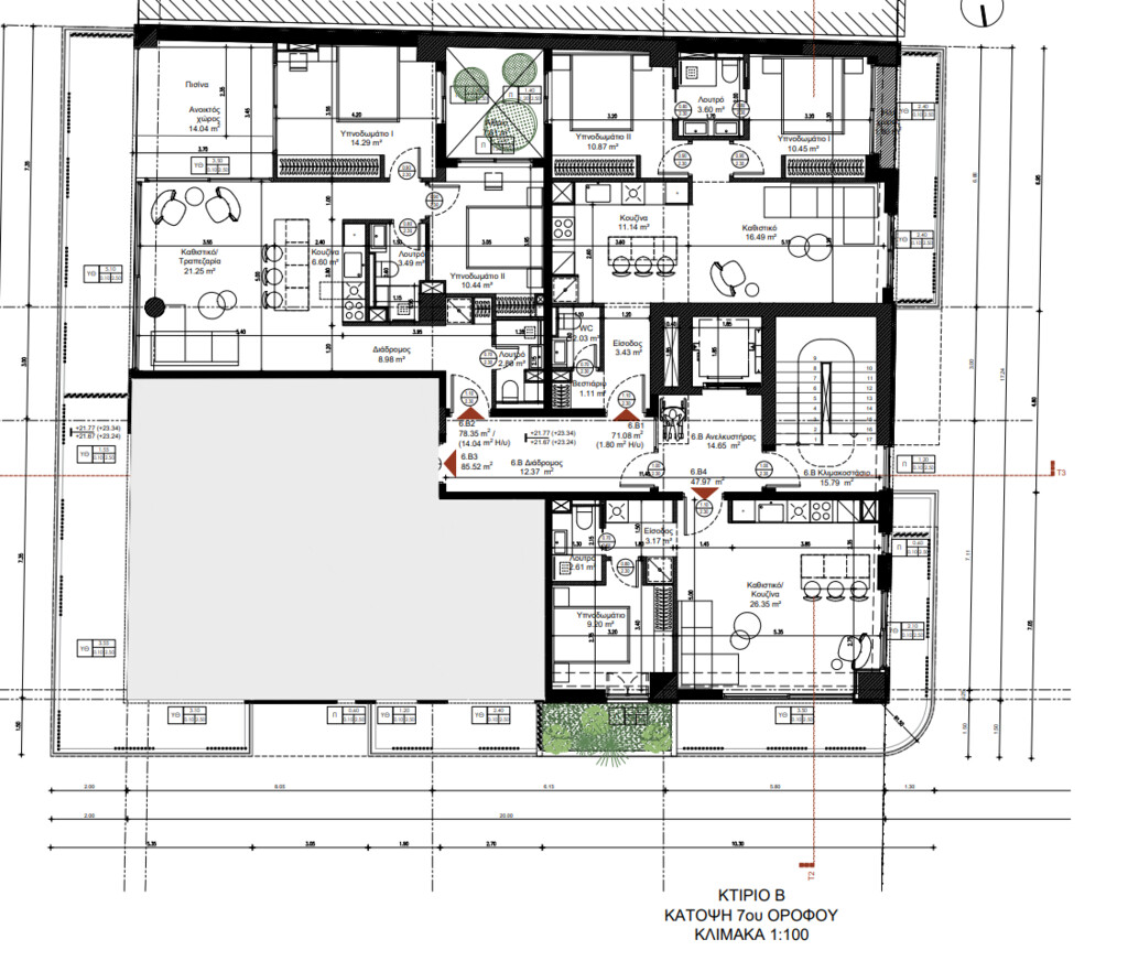2 bedroom Flat in Faliro – Ippokratio, Thessaloniki – Municipality, Greece – 61621