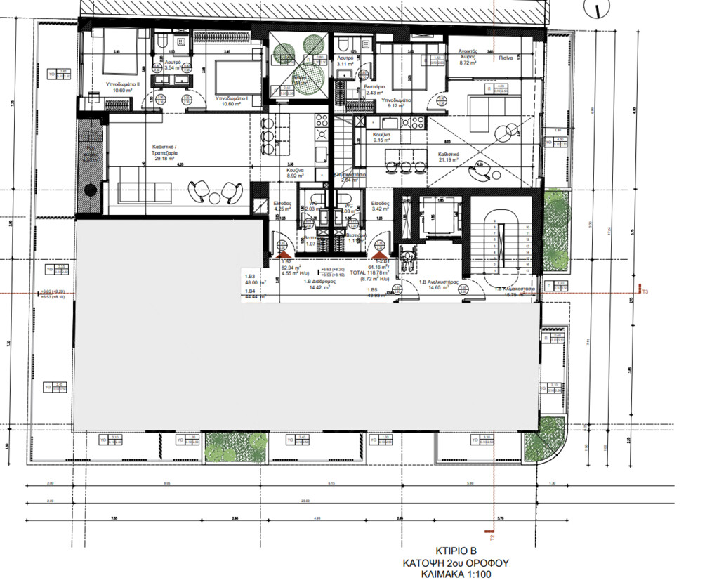 2 bedroom Flat in Faliro – Ippokratio, Thessaloniki – Municipality, Greece – 61424