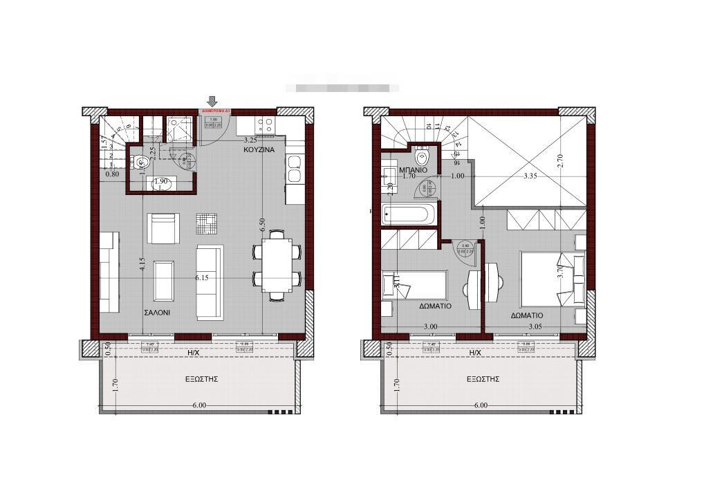 2 bedroom Duplex in Evosmos, Thessaloniki – Suburbs, Greece – 59893