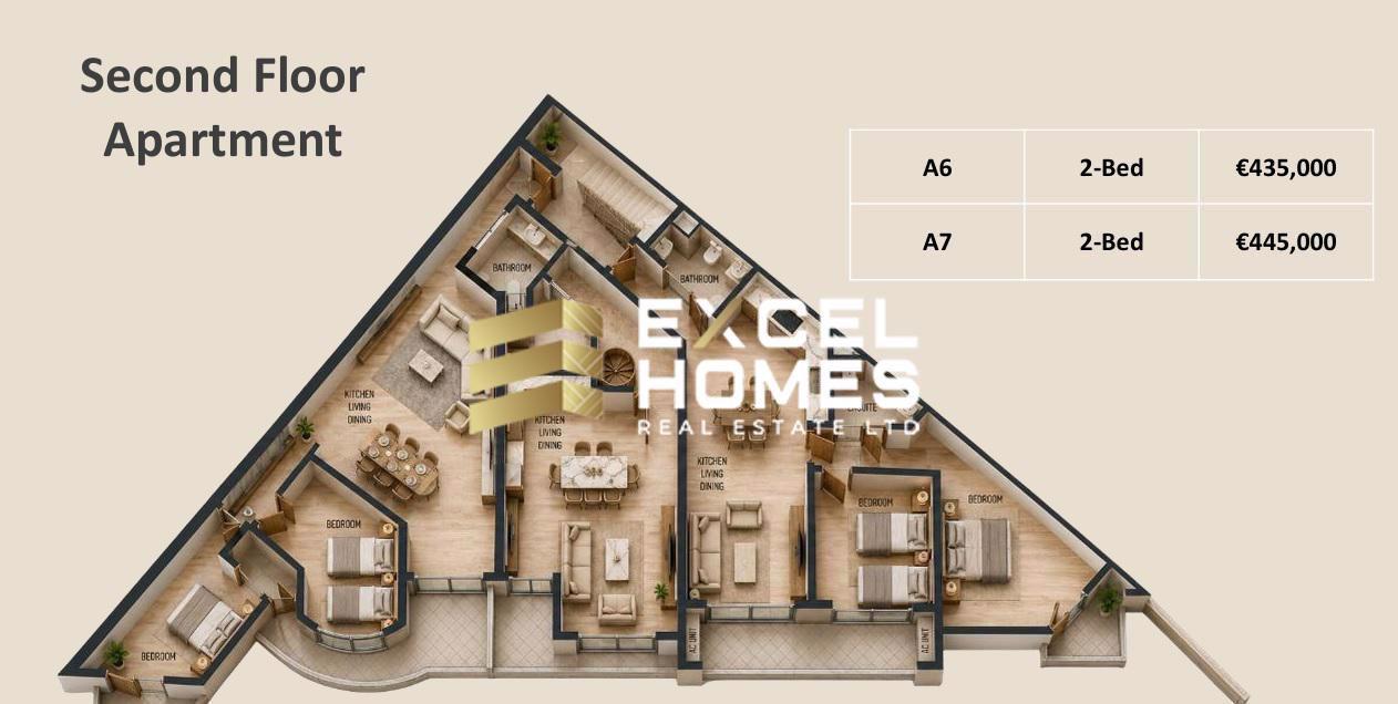2 bedroom Apartment in Ta Xbiex, Malta – 69099