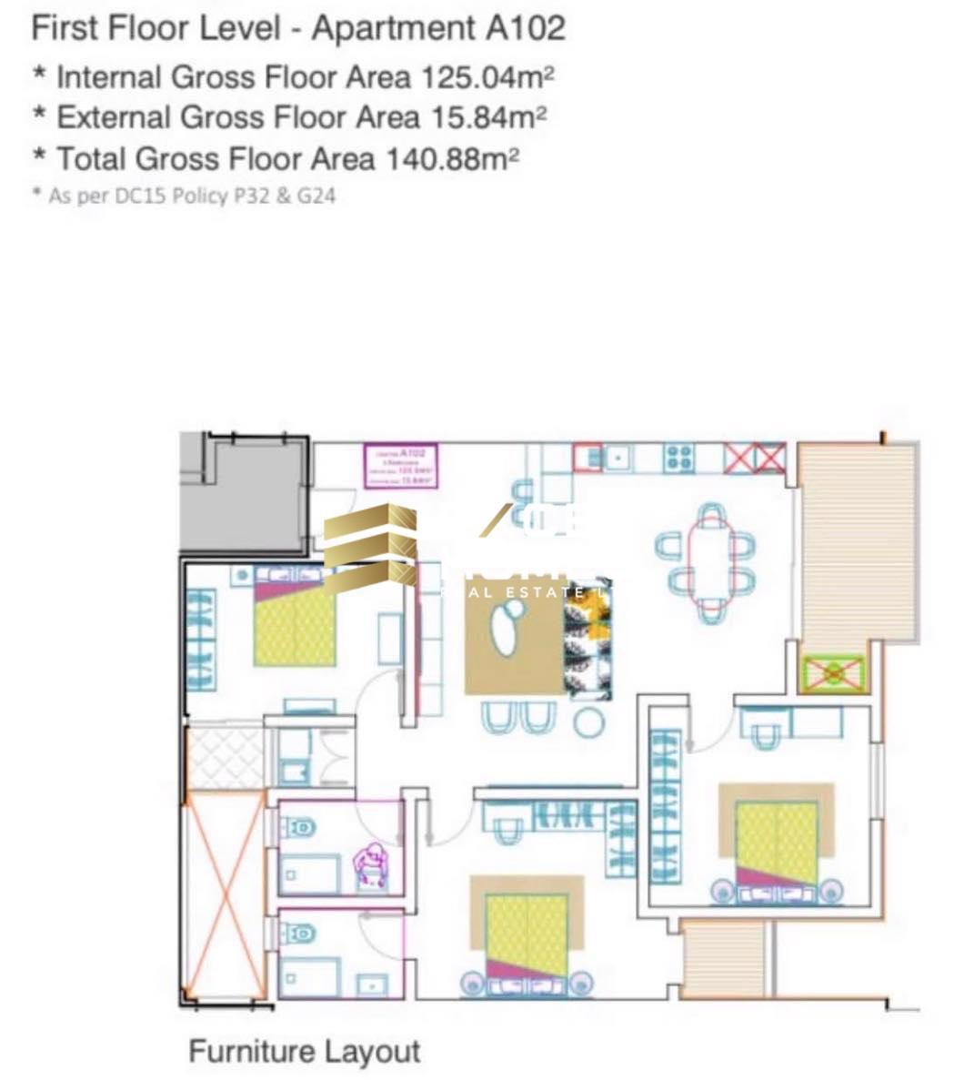 3 bedroom Apartment in Mellieha, Malta – 69164
