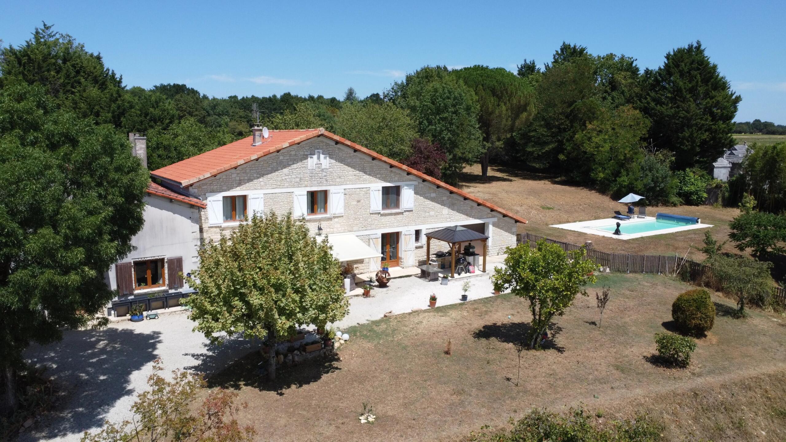 Beautiful Country Home with Spectacular Views, Swimming Pool  and Over 1 Hectare of Land Between Ruffec & Mansle, Poitou-Charentes – France – BVI86534