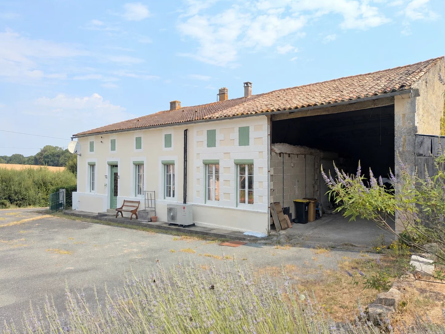 Energy-Efficient Stone Village House with Barn and Nearly Two Acres of Land, Poitou-Charentes – France – BVI86246