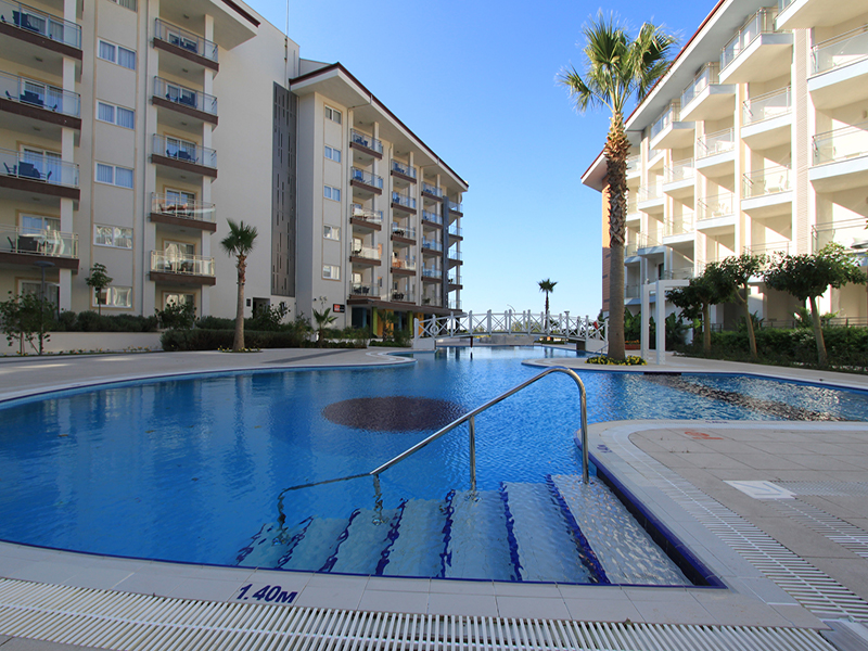 Sea view two bed Lagoon Duplex on a 5 star resort in Kusadasi – TC2012