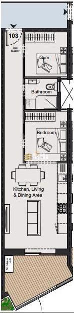 1 bedroom Apartment in Paola, Malta – 69470