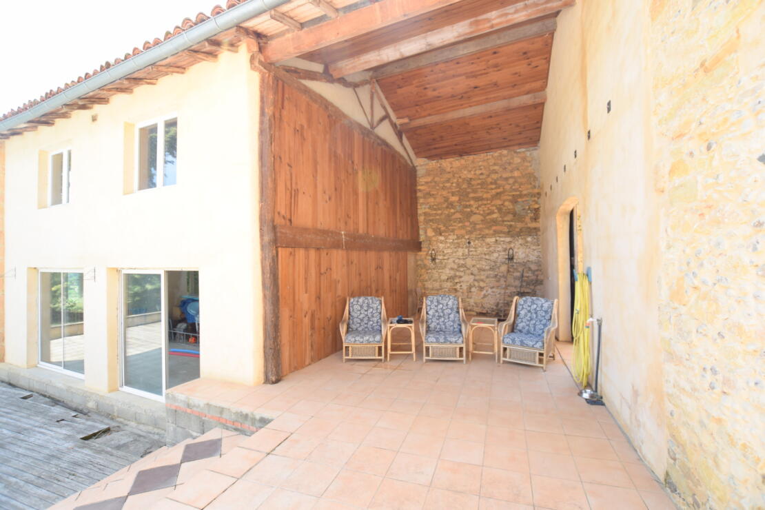 Lodes – Renovated secluded farmhouse and partially renovated gite, with pool, enclosed garden, and panoramic views