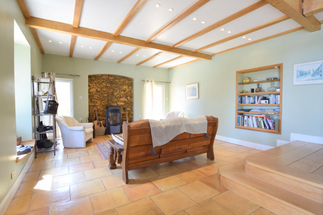 Lodes – Renovated secluded farmhouse and partially renovated gite, with pool, enclosed garden, and panoramic views