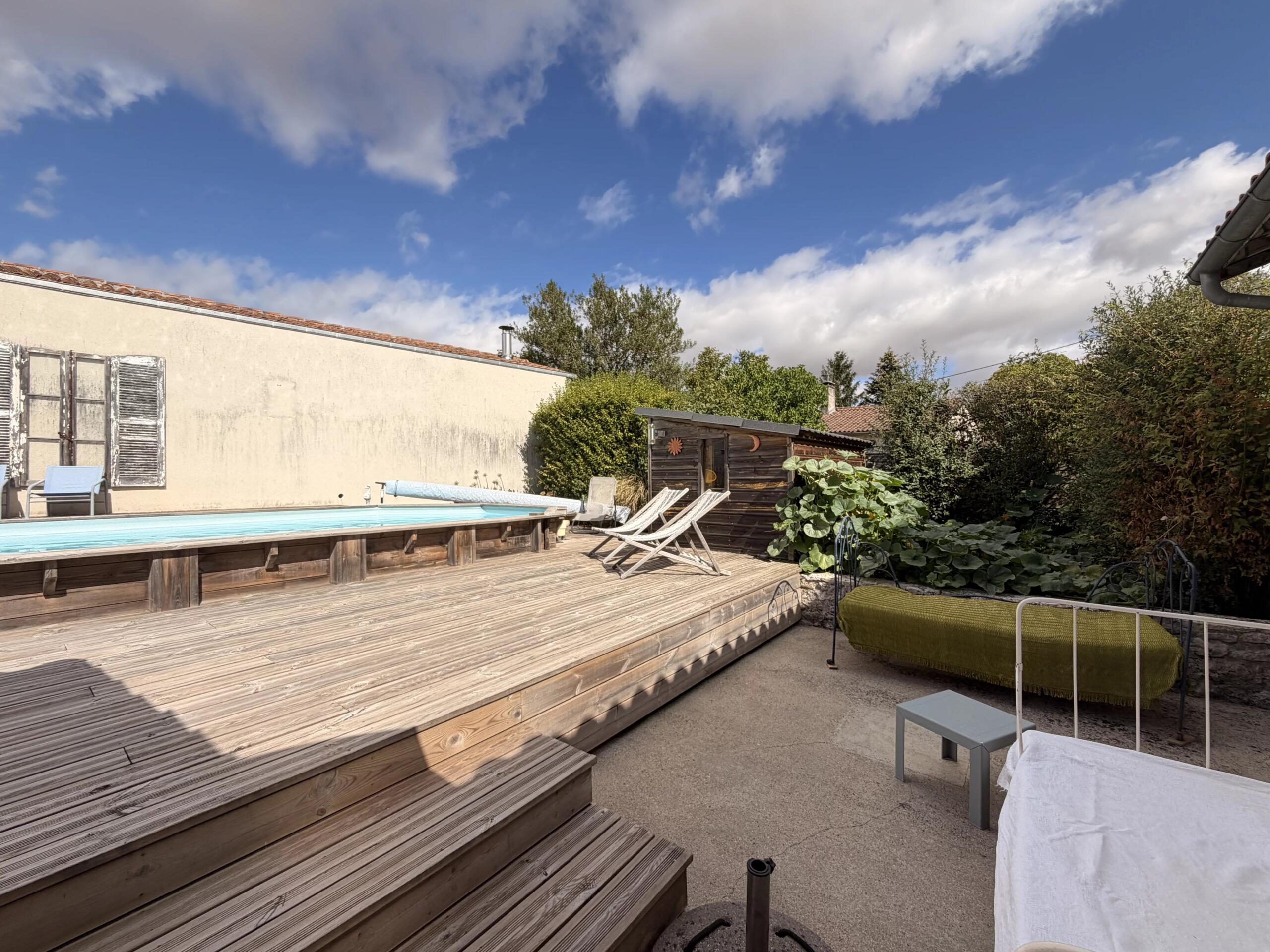 Two Stone Properties for the Price of One – Swimming Pool, Outbuildings & Gîte Potential, Poitou-Charentes – France – BVI86846