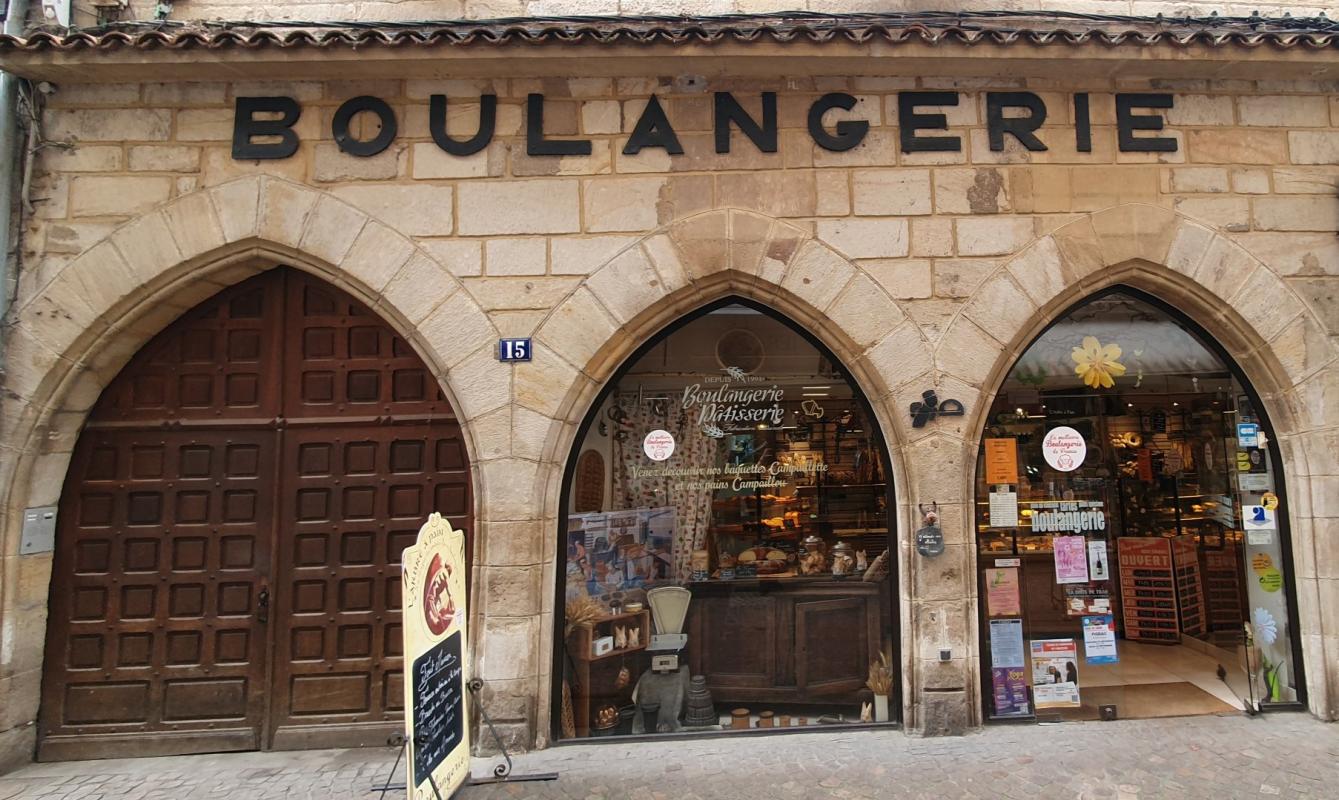 boulangerie/patisserie in Figeac, Lot, France