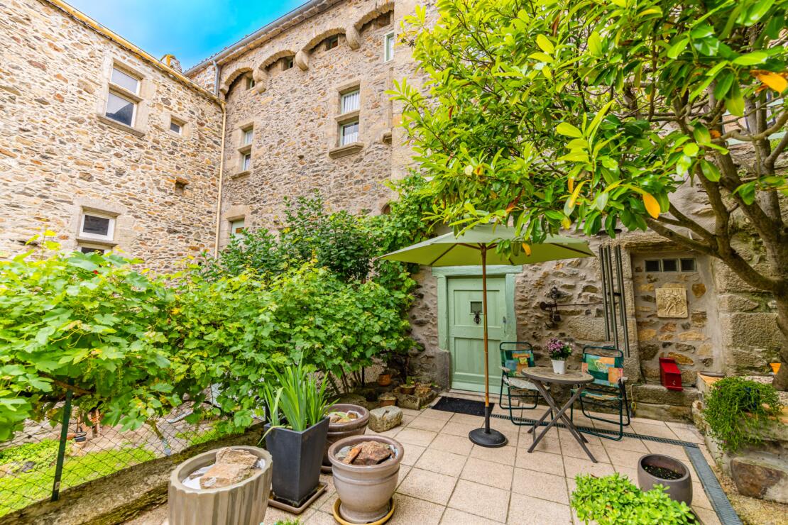 Charming Historic Stone House in the Heart of a Medieval Village, with Terrace and Workshop, France
