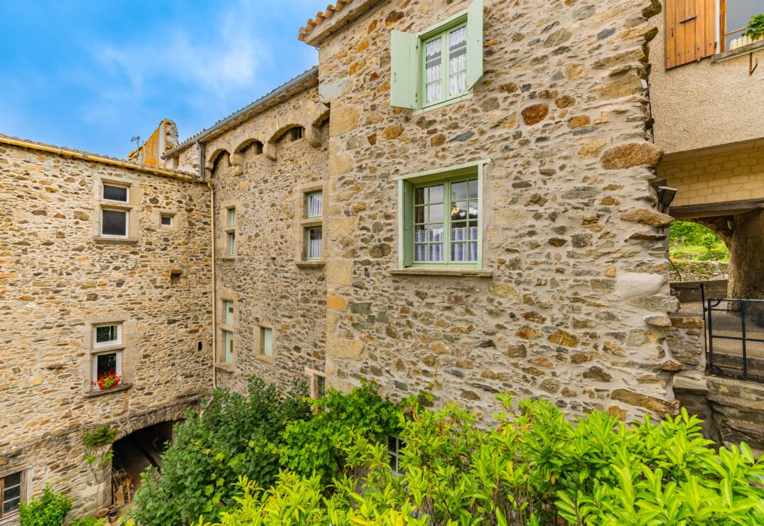 Charming Historic Stone House in the Heart of a Medieval Village, with Terrace and Workshop, France
