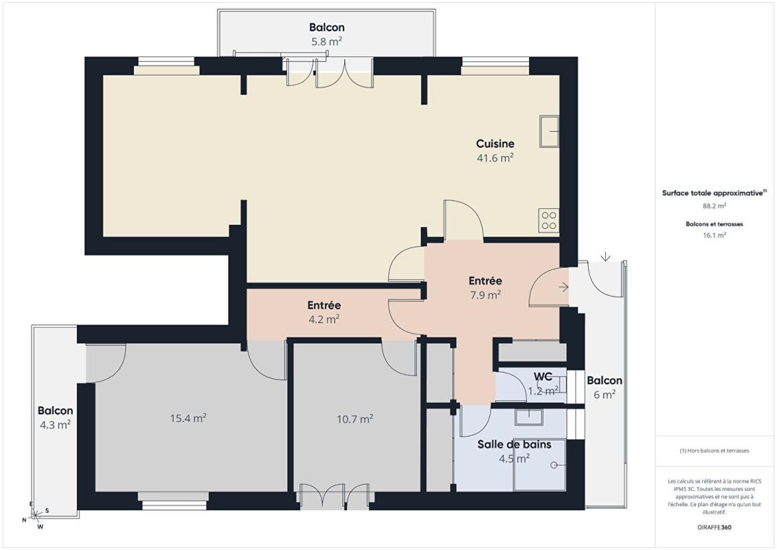 2 bedroom t3 in Rodez, Aveyron, France