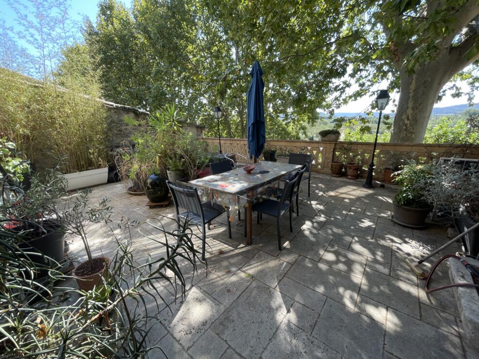 Fabrezan – Characterful village home with stunning terrace giving panoramic and vineyard views.