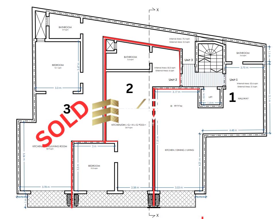 1 bedroom Apartment in Msida, Malta – 69880