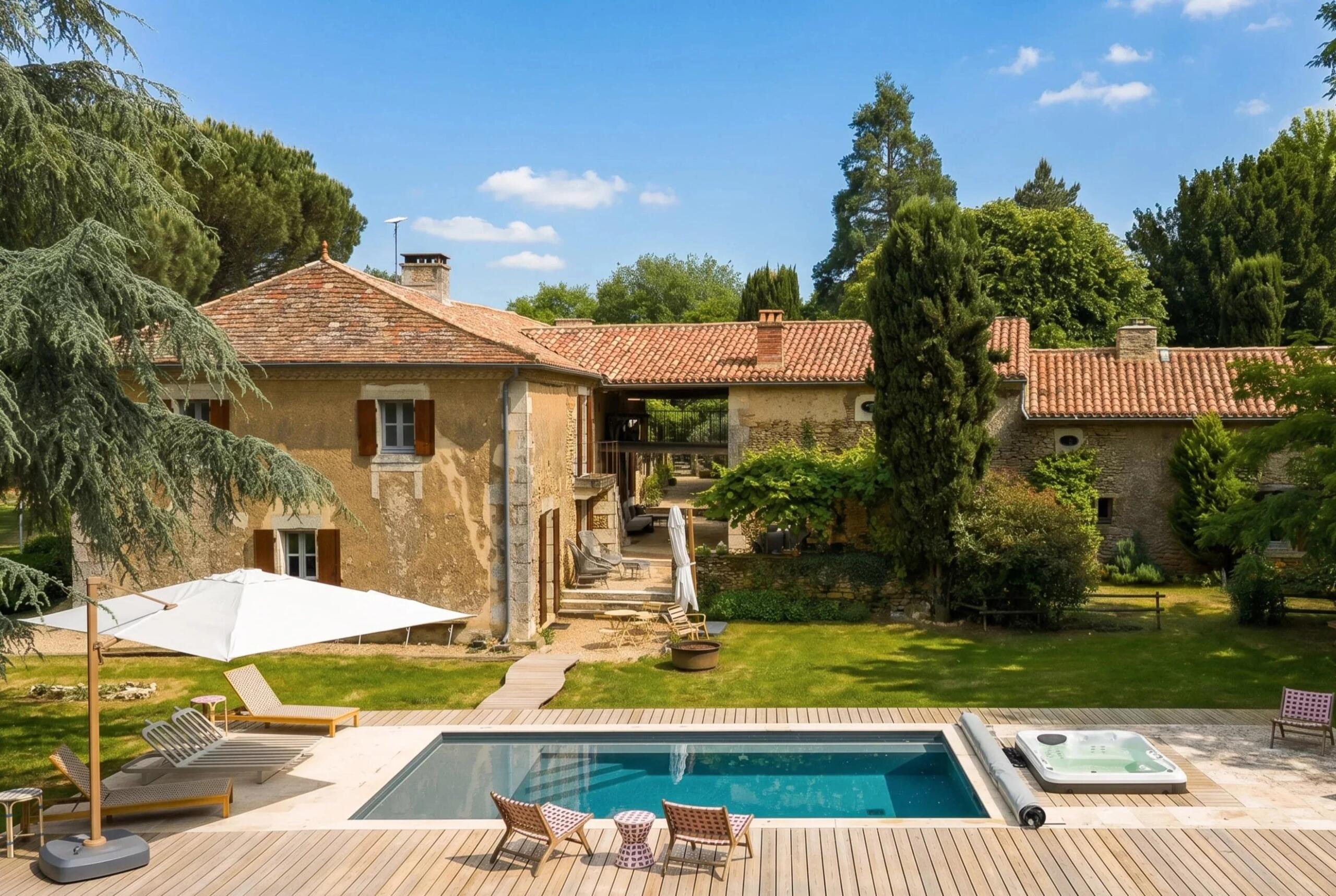 Lovely Stone Farmhouse with a Pool in a Countryside Setting, Nouvelle-Aquitaine – France – BVI85264
