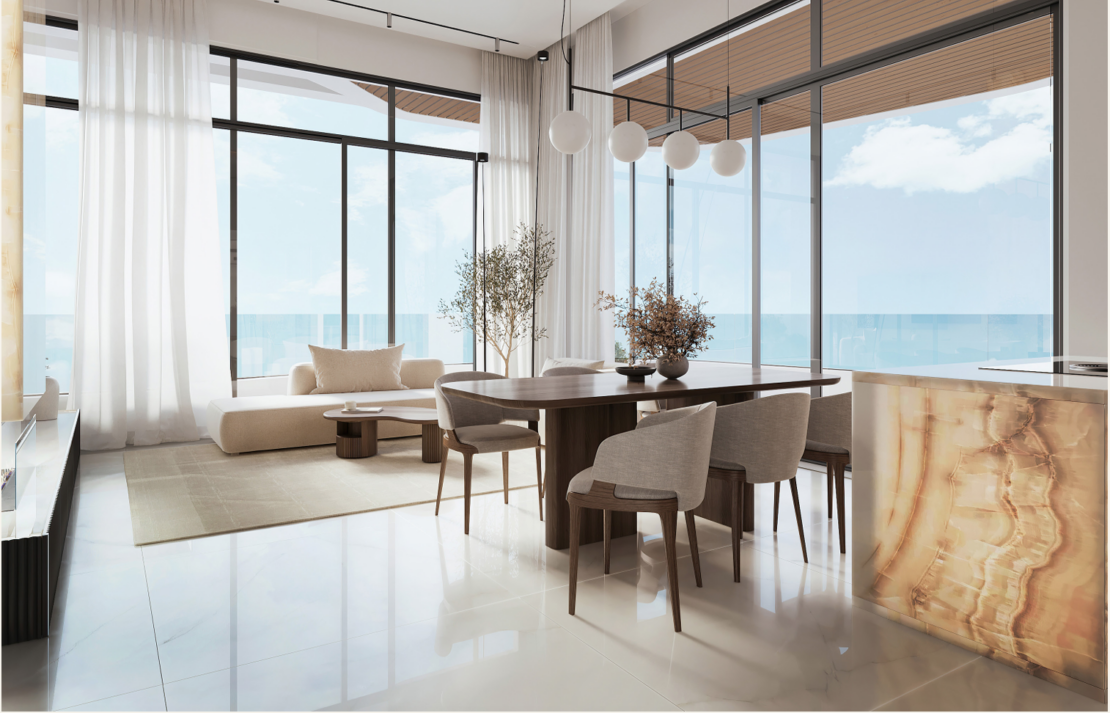 Sky Residence – Larnaca Marina Area – 3 Bedrooms – Priced from €1,194,000 + VAT