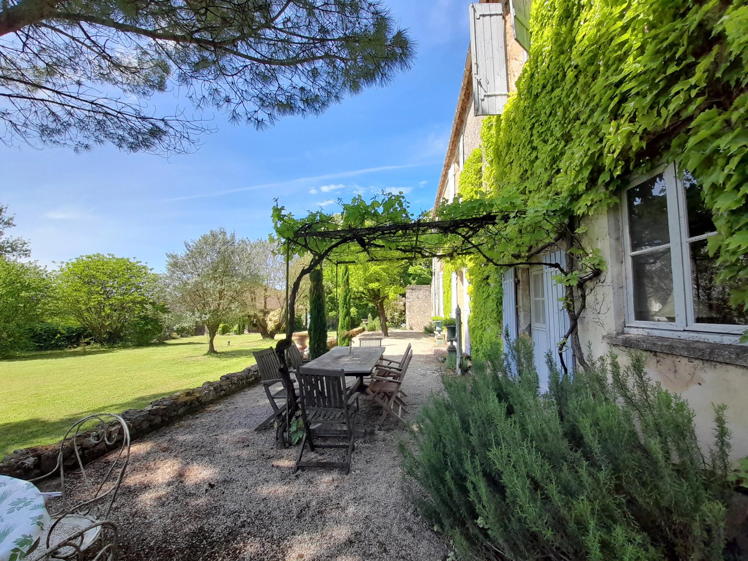 Authentic 18th century manor house offering separate guest accommodations, a pool and barn, Nouvelle-Aquitaine – France – BVI84846